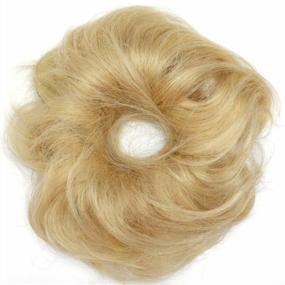 img 3 attached to 100% Remy Human Hair Up Messy Hair Bun Extension Scrunchie Scrunchy Extensions Hairpiece Do Bun Ponytail Diverse Colors