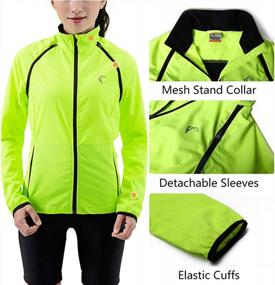 img 1 attached to Water-Resistant Convertible Jacket For Women'S Cycling And Running With Windproof Feature