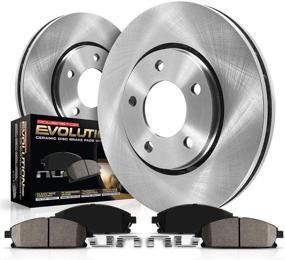 img 3 attached to 🔥 Enhance Braking Performance with Power Stop KOE3068 Autospecialty Rear Replacement Brake Kit - OE Brake Rotors & Ceramic Brake Pads