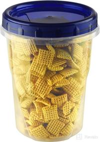 img 2 attached to 🥣 [16 Oz 5 Ct - 32 Oz 3 Ct Combo Pk] Leak-Proof Airtight Twist Top Storage Containers for Kitchen - BPA-Free Stackable Canisters with Screw & Seal Lids - Ideal for Soup Storage - Reusable 16 and 32-Ounce Sizes