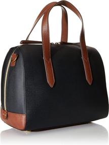 img 3 attached to Fossil Women's Leather Satchel: Stylish Handbag for Women at Satchels