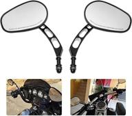 🛵 8mm rearview mirror pair for harley sportster 1200 iron 883 fatboy dyna street bob fxdb fxdf flstf softail - motorcycle rear side mirrors логотип