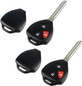 img 2 attached to 🔑 2006-2014 Scion Toyota Pontiac Keyless Entry Remote Case & Pad Set (HYQ12BBY, MOZB41TG, GQ4-29T) - Key Fob Shell, Pack of 2