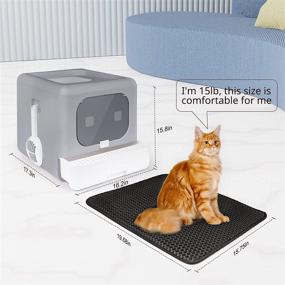 img 3 attached to 🐱 MARSDOCK Cat Litter Box: Enclosed, Odor Control, Leak-Proof, Anti-Splashing, Top & Front Door, Drawer Type - Large Space for 15 lb Cat