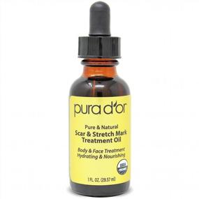 img 4 attached to 🌹 PURA D’OR Organic Scar and Stretch Mark Treatment Oil - USDA Certified - Rosehip, Wheat Germ, Argan, Tamanu, Carrot, Rosemary, Lavender, Geranium, Patchouli, Sage - Skin Care