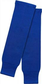 img 3 attached to EALER HSK Series Multiple Colors Knit Hockey Socks Junior To Senior