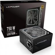 💡 l-power 750w power supply: super silent 80+ gold psu full modular, active pfc atx, 120mm fan - lc6750m logo