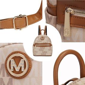 img 2 attached to 👜 Fashionable Women's Leather Backpack Purse: Stylish Handbags & Wallets Collection