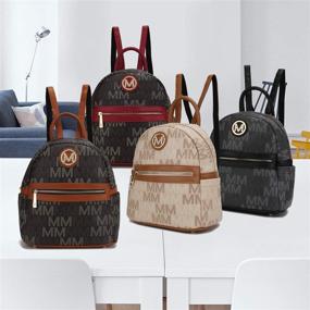 img 3 attached to 👜 Fashionable Women's Leather Backpack Purse: Stylish Handbags & Wallets Collection