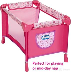 img 1 attached to 🏻 Convertible Baby Doll Playard Playmat with Mobile – For 18" Baby Dolls, Ideal Gift for Girls 3 Years & Up