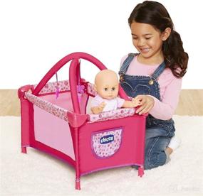 img 3 attached to 🏻 Convertible Baby Doll Playard Playmat with Mobile – For 18" Baby Dolls, Ideal Gift for Girls 3 Years & Up