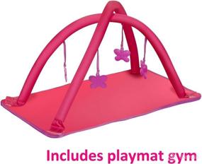 img 2 attached to 🏻 Convertible Baby Doll Playard Playmat with Mobile – For 18" Baby Dolls, Ideal Gift for Girls 3 Years & Up