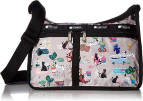 img 4 attached to LeSportsac Classic Deluxe Everyday Black Women's Handbags & Wallets - Shoulder Bags