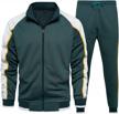 aotorr men's tracksuit 2 pieces sweat suits casual long sleeve outfit sports jogging suits set logo