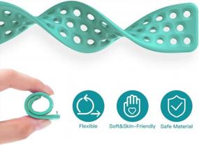 img 2 attached to Upgrade Your Fitbit Style With CAVN Waterproof Sport Bands In Teal - Perfect Fit For Women And Men!