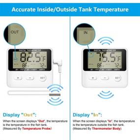 img 2 attached to DaToo Digital Aquarium Thermometer: Accurate Water Terrarium Temp with High/Low Alarm