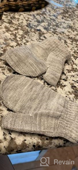 img 1 attached to Knitted Toddler Mittens for Girls' Cold Weather Accessories - Stretch Supplies review by Darryl Montagna