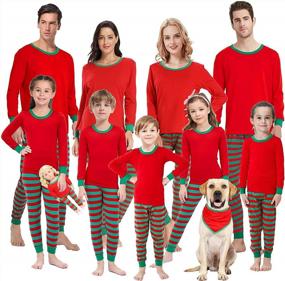 img 3 attached to Family-Matching Christmas Pajamas: Comfortable Cotton Sleepwear For Women & Men!