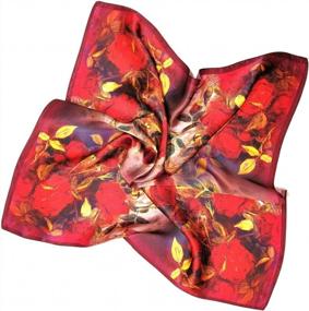 img 4 attached to Beautifully Packaged Shanlin Mulberry Silk Square Scarf - Perfect For Gifting (21X21")