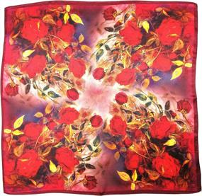 img 1 attached to Beautifully Packaged Shanlin Mulberry Silk Square Scarf - Perfect For Gifting (21X21")