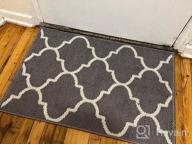 img 1 attached to Grey Indoor Door Mat 35X59 Non-Slip Absorbent Resist Dirt Entrance Rug Machine Washable Low-Profile Inside Floor Mat Door Rugs For Entryway review by Vincent Hurst