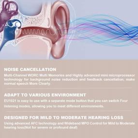 img 2 attached to Revolutionize Your Hearing With Rechargeable Personal Amplifiers For Seniors - Enhanced Sound Quality, Noise Cancelling & Magnetic Charging!