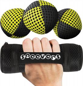 img 4 attached to Приведи себя в форму со Speevers: набор утяжеленных мячей для жонглирования весом 650 г для упражнений и тренировок всего тела