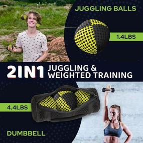 img 3 attached to Приведи себя в форму со Speevers: набор утяжеленных мячей для жонглирования весом 650 г для упражнений и тренировок всего тела