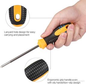 img 1 attached to 🔧 AVAVA 7 PCS Magnetic Screwdriver Set: Ergonomic Comfort, Non-skid Handle, Rust Resistant, Craftsman Toolkit