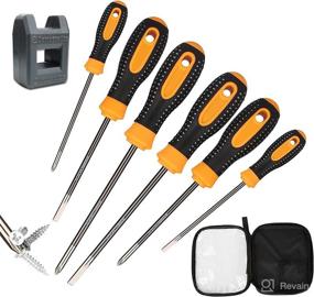 img 4 attached to 🔧 AVAVA 7 PCS Magnetic Screwdriver Set: Ergonomic Comfort, Non-skid Handle, Rust Resistant, Craftsman Toolkit