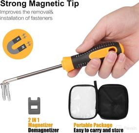 img 2 attached to 🔧 AVAVA 7 PCS Magnetic Screwdriver Set: Ergonomic Comfort, Non-skid Handle, Rust Resistant, Craftsman Toolkit