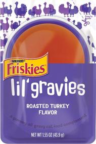 img 4 attached to Friskies Purina Lil' Gravies Roasted Turkey Flavor Cat Food Complement - (16) 1.55 Oz. Pouches