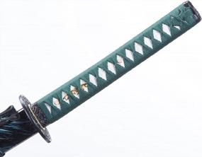 img 2 attached to Японский меч катана из высокоуглеродистой стали 1060 для мужчин - настоящий самурайский меч из холодной стали от FUNAN SENGO