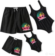 iffei matching swimwear daughter monokini apparel & accessories baby boys -- clothing logo