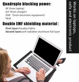 img 1 attached to 🖥️ EMF Radiation Protection Pad for Laptops: Anti-Radiation and 5G Blocking Computer Lap Pad with Heat Blocker - EMF Blocker Lapdesk 12''16''