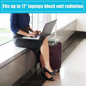 img 2 attached to 🖥️ EMF Radiation Protection Pad for Laptops: Anti-Radiation and 5G Blocking Computer Lap Pad with Heat Blocker - EMF Blocker Lapdesk 12''16''