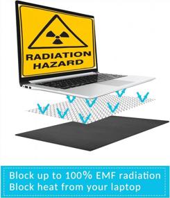 img 3 attached to 🖥️ EMF Radiation Protection Pad for Laptops: Anti-Radiation and 5G Blocking Computer Lap Pad with Heat Blocker - EMF Blocker Lapdesk 12''16''