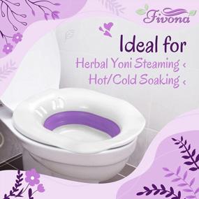 img 2 attached to Fivona Sitz Bath Seat: Postpartum Care, Yoni Steam, Hemorrhoids Treatment Soak - BPA Free & Temperature Resistant!