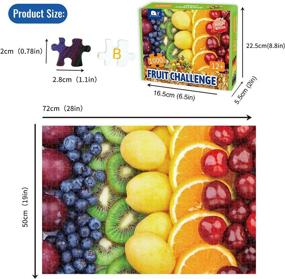 img 1 attached to 🍓 1000 Piece Fruit Jigsaw Puzzle: Fun Family Game, Educational Toy for Adults, Unique Design DIY Home Decoration