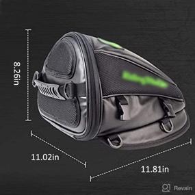 img 3 attached to A.B Crew Motorcycle Backseat Rear PU Leather Storage Bag: Ultimate Multifunctional Motorbike Accessory for Enhanced Convenience