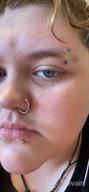 img 1 attached to 316L Surgical Steel Hypoallergenic Nose Rings, Septum Jewelry, Hinged Segment Ring Body Piercing Hoop Lip Rings For 20G 18G 16G 14G 12G 10G 8G Helix Cartilage Rook Earrings review by Jennifer Davis