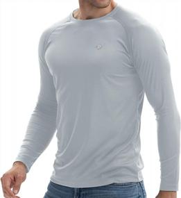 img 4 attached to Men'S Quick Dry Running Shirts With UPF 50+ Sun Protection - Ideal For Hiking, Fishing, And Sports