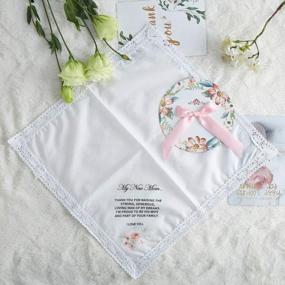 img 1 attached to 💕 Elegant Udobuy Wedding Handkerchief: Cherished Keepsake for Grandma