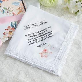 img 3 attached to 💕 Elegant Udobuy Wedding Handkerchief: Cherished Keepsake for Grandma