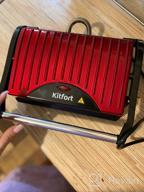 img 3 attached to Sandwich maker Kitfort KT-1609 Panini Maker, red review by Anastazja Kubicka ᠌