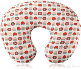 img 4 attached to Super Soft Nursing Pillow & Cover for Breastfeeding, Baby Boys or Girls - Style 4