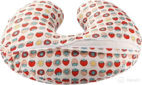 img 2 attached to Super Soft Nursing Pillow & Cover for Breastfeeding, Baby Boys or Girls - Style 4