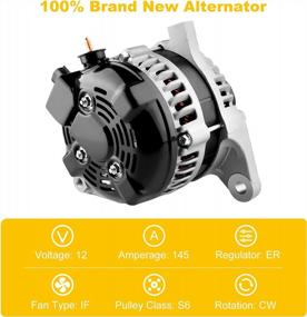 img 2 attached to High-Quality Alternators For Pacifica 2004-2006 3.5L V6 - 11063 145A ER/IF 04868760AF Compatible