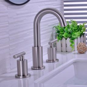 img 3 attached to Upgrade Your Bathroom With TRUSTMI'S Elegant 2-Handle 8 Inch Widespread Sink Faucet In Brushed Nickel