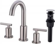 upgrade your bathroom with trustmi's elegant 2-handle 8 inch widespread sink faucet in brushed nickel логотип
